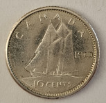 CANADA- 10 CENTS 1960. SREBRO