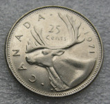 CANADA 25 CENTS  1971