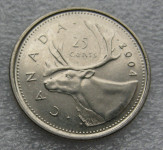 CANADA 25 CENTS 2004