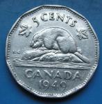 CANADA 5 CENTS 1949