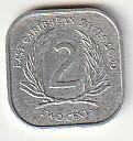 CARIBI 2 CENT ,2000,KOMAD 0,8€