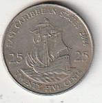 CARIBI 25 CENT ,2004,2007,KOMAD 1,3€