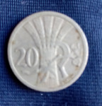Čehoslovačka 20 haler 1926