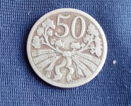 Čehoslovačka 50 haler 1922