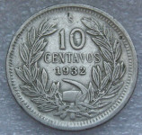 CHILE 10 CENTAVOS 1932