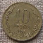 CHILE 10 PESOS 1997
