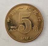 CHINA- 5 JIAO 2002.