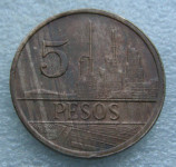 COLOMBIA 5 Pesos 1980