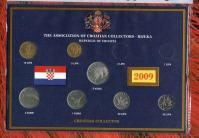 CROATIA HRVATSKA KROATIEN COIN SET 5 10 20 50 LIPA 1 2 5 KUNA 2009