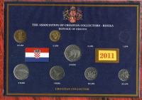 CROATIA HRVATSKA KROATIEN COIN SET 5 10 20 50 LIPA 1 2 5 KUNA 2011