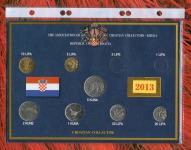 CROATIA HRVATSKA KROATIEN COIN SET 5 10 20 50 LIPA 1 2 5 KUNA 2013