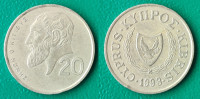 Cyprus 20 cents, 1993 ***/ 1,30 EURO !!!