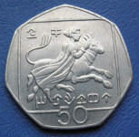 CYPRUS 50 CENTS 2002