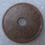DENMARK 1 ORE 1927