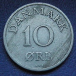 DENMARK 10 ORE 1948
