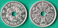 Denmark 2 kroner, 2007 ***/ 1,40 EURO !!!