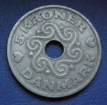 DENMARK 5 KRONER 1990