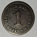 DEUTSCHES REICH- 1 PFENNIG 1874. C