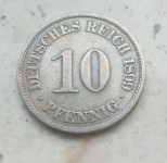 Deutsches reich 10 pfenning 1899 A