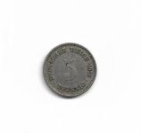 deutsches reich 5 pfennig 1875 A