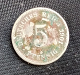 Deutsches reich 5 pfenning 1901