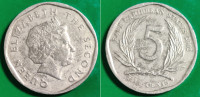 Eastern Caribbean 5 cents, 2002 ***/