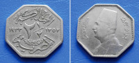 EGIPAT EGYPT 2 1/2 MILLIEMES 1933 (1352) KM. 356 - FUAD I
