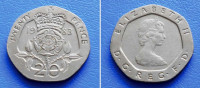 ENGLESKA GREAT BRITAIN 20 PENCE 1983 KM:931 - ELIZABETH II i RUŽA