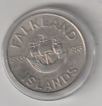 FALKLAND ISLANDS 50 PENCE 1983