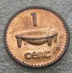 FIJI 1 CENT 1987