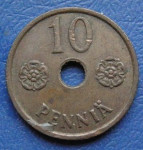 FINLAND 10 PENNIA 1941