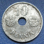 FINLAND 10 PENNIA 1945