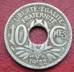 FRANCE 10 CENTIMES 1922