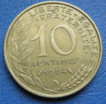 FRANCE 10 CENTIMES 1964