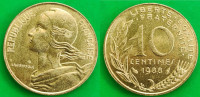 France 10 centimes, 1988 ***/