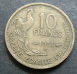 FRANCE 10 FRANCS 1951B
