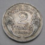 FRANCE 2 FRANCS 1946