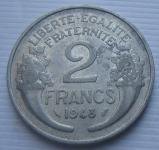 FRANCE 2 FRANCS 1948