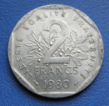 FRANCE 2 FRANCS 1980