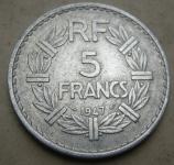 FRANCE 5 FRANCS 1947