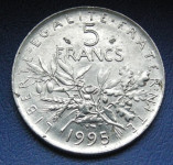 FRANCE 5 FRANCS 1995