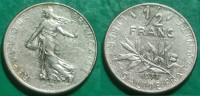 France ½ franc, 1977 /