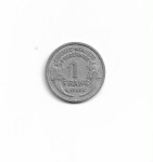 Francuska 1 francs 1946  aluminij