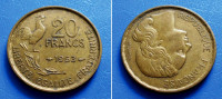 FRANCUSKA FRANCE 20 FRANCS 1953 KM: 917.1 - 4 PERA - ŽENSKA GLAVA