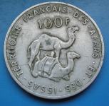 FRENCH AFARS & ISSAS 100 FRANCS 1970