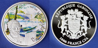 Gabon 1000 francs, 2016 Vincent van Gogh Fishing in Spring Proof