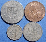 Gana 1;2,50;10 i 20 pesewas,1967.g.