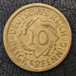 GERMANY- 10 REICHSPFENNIG 1935. D
