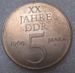 GERMANY-DEMOCRATIC REPUBLIC 5 MARK 1969
