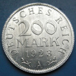 GERMANY, WEIMAR REPUBLIC 200 MARK 1923A